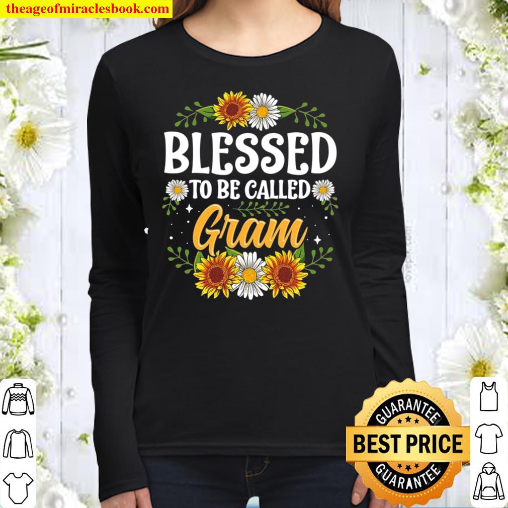 Blessed To Be Called Gram Shirt Mothers Day Women Long Sleeved