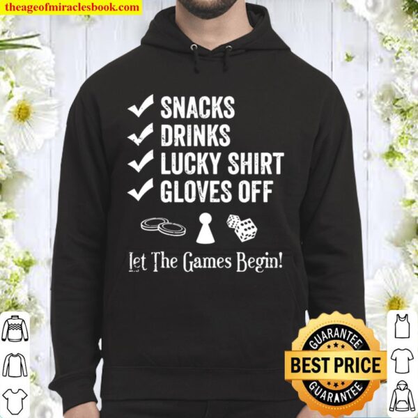 Board Game Night Checklist Let The Games Begin Novelty Gift Pullover Hoodie