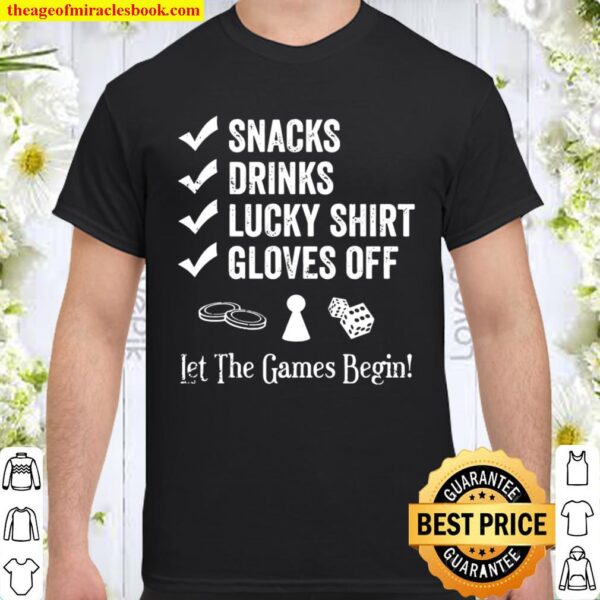 Board Game Night Checklist Let The Games Begin Novelty Gift Pullover Shirt