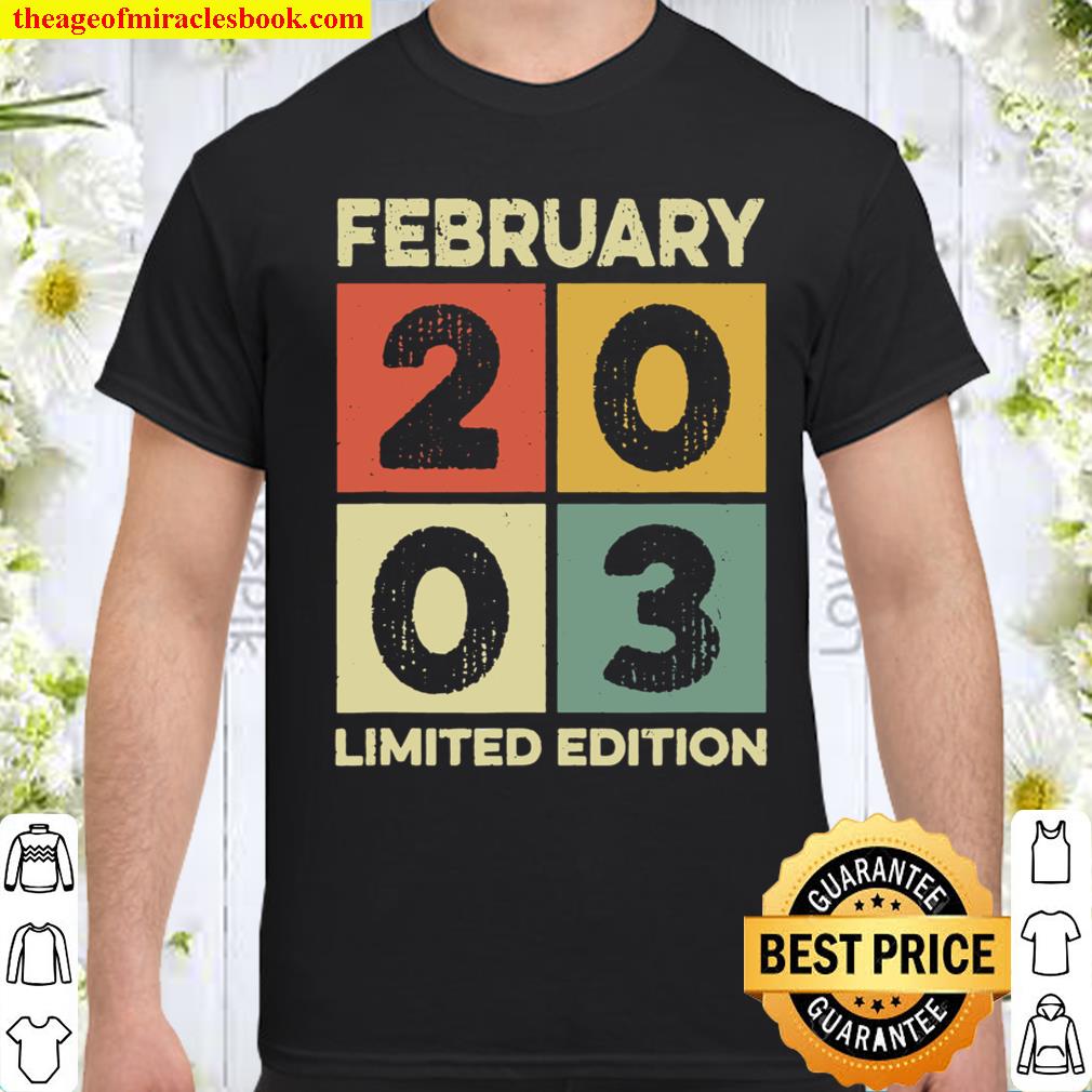 Born in January 2003 18th birthday decorations gifts 18 yr T-Shirt