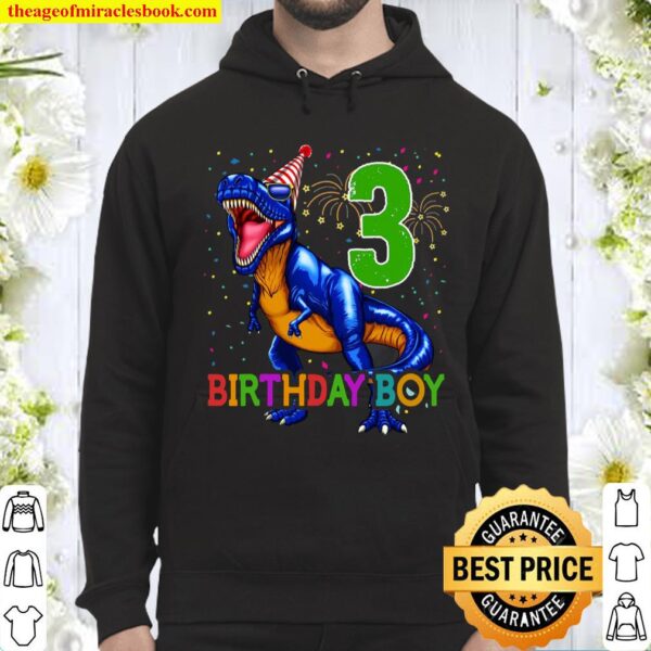 Boys Rawr I’m 3 3Rd Birthday Dinosaur Shirts Dinosaur Gift Hoodie