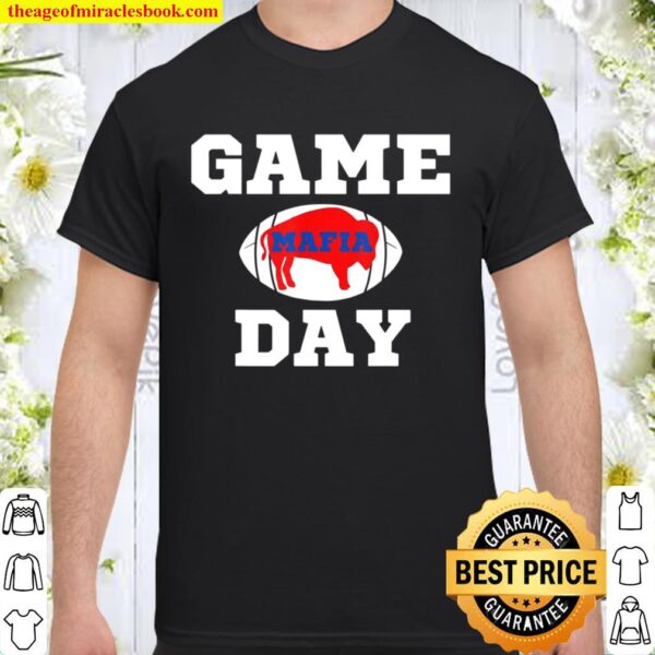 Buffalo Football NY Vintage Sports Team Mafia Game Day Red Shirt