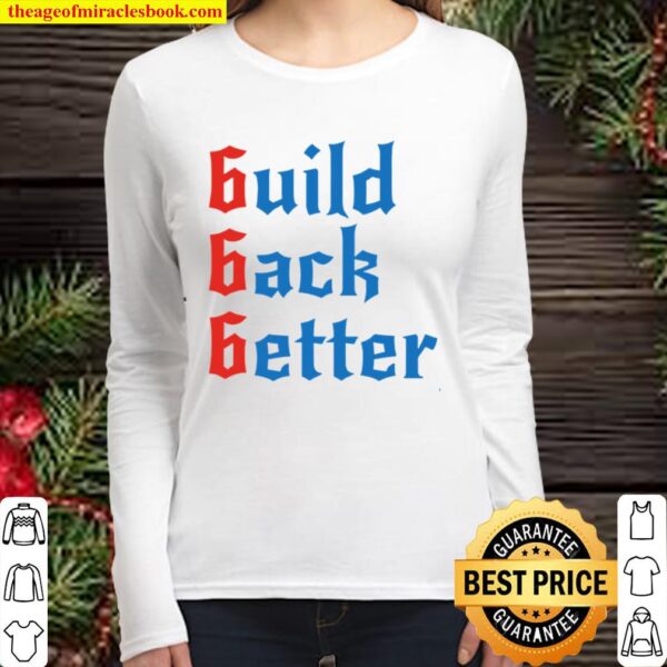 Build Back Better 666 Anti Globalist Women Long Sleeved
