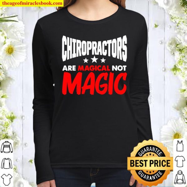 Chiropractic Spine Treatment Smile Spinal Chiropractor Women Long Sleeved
