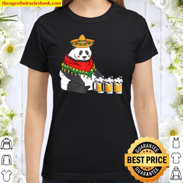 Cinco De Mayo Panda Bear Classic Women T-Shirt