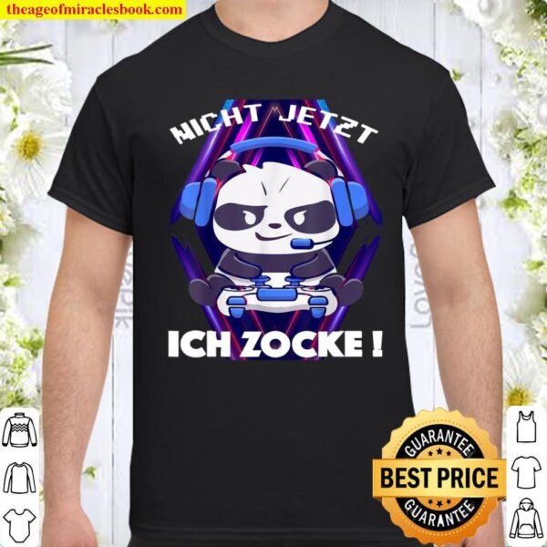 Cute Gaming Panda's Nerd Computer Video Game Shirt