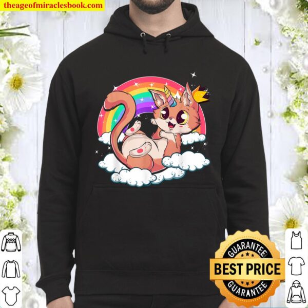 Cute Unicorn Cat Shirt Funny Caticorn Gift Hoodie