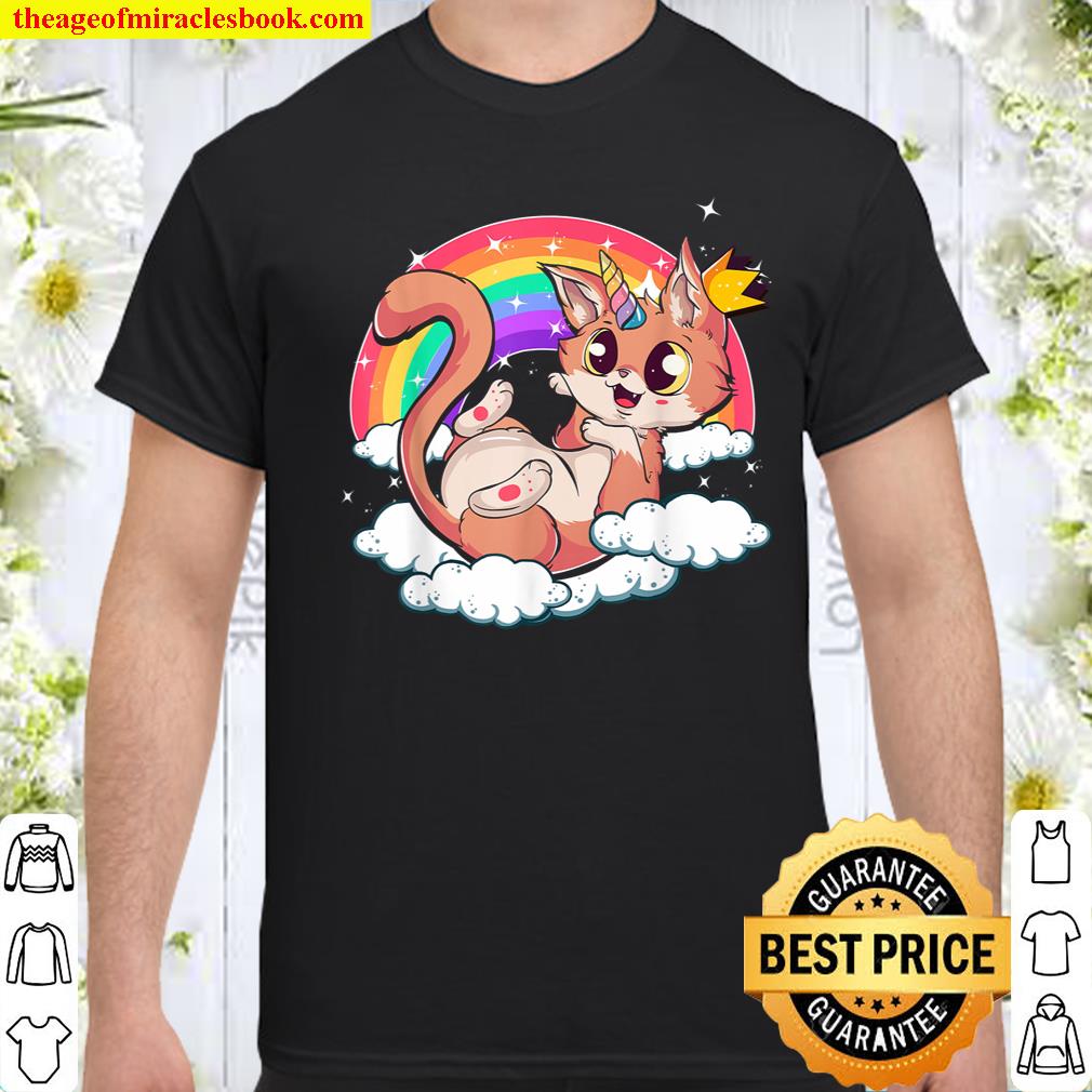 Cute Unicorn Cat Shirt Funny Caticorn Gift T-Shirt