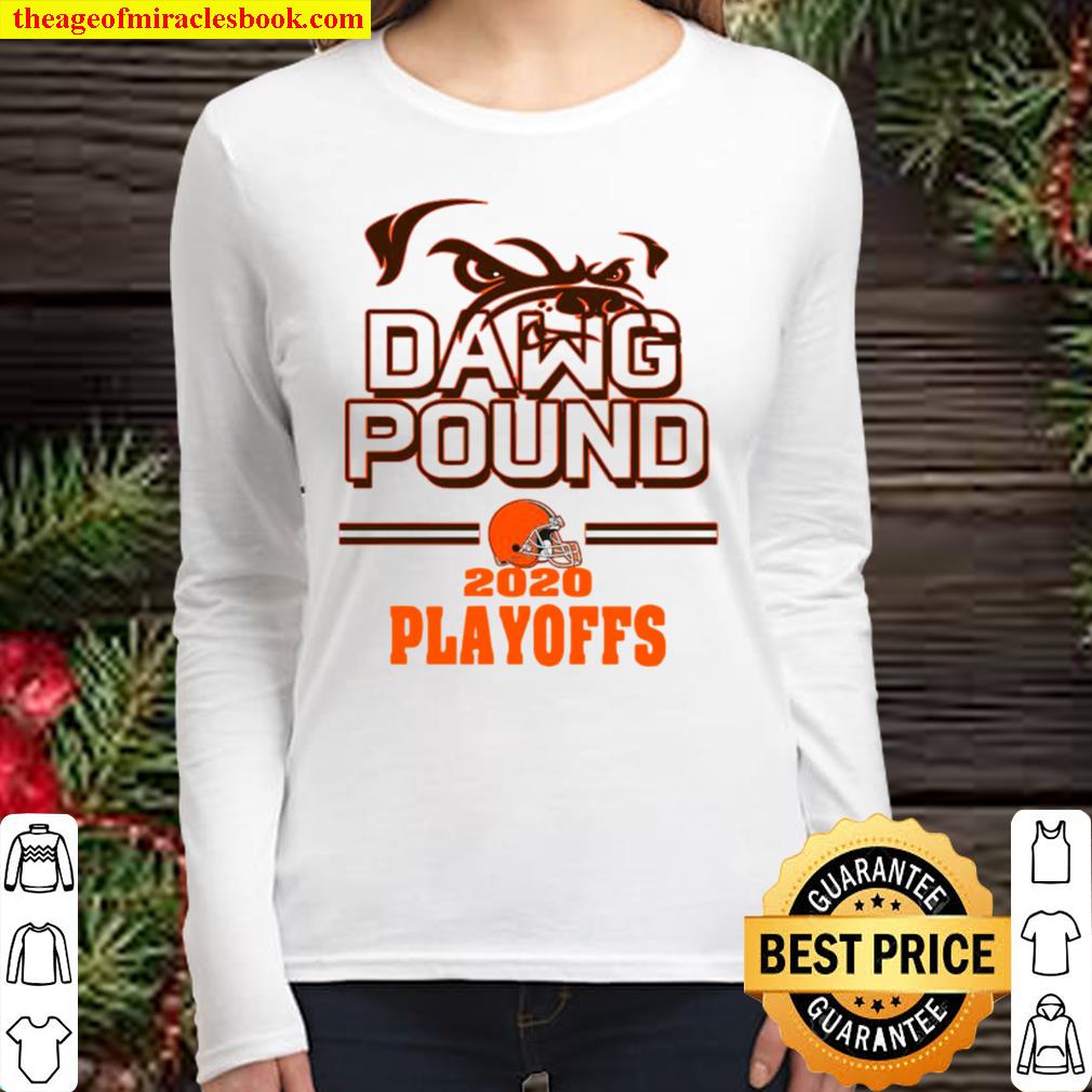 Dawg Pound 2020 Playoffs Cleveland Browns Women Long Sleeved