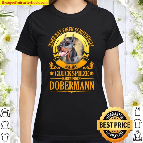Dobermann Dog Guardian Angel Idea Classic Women T Shirt