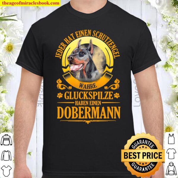 Dobermann Dog Guardian Angel Idea Shirt