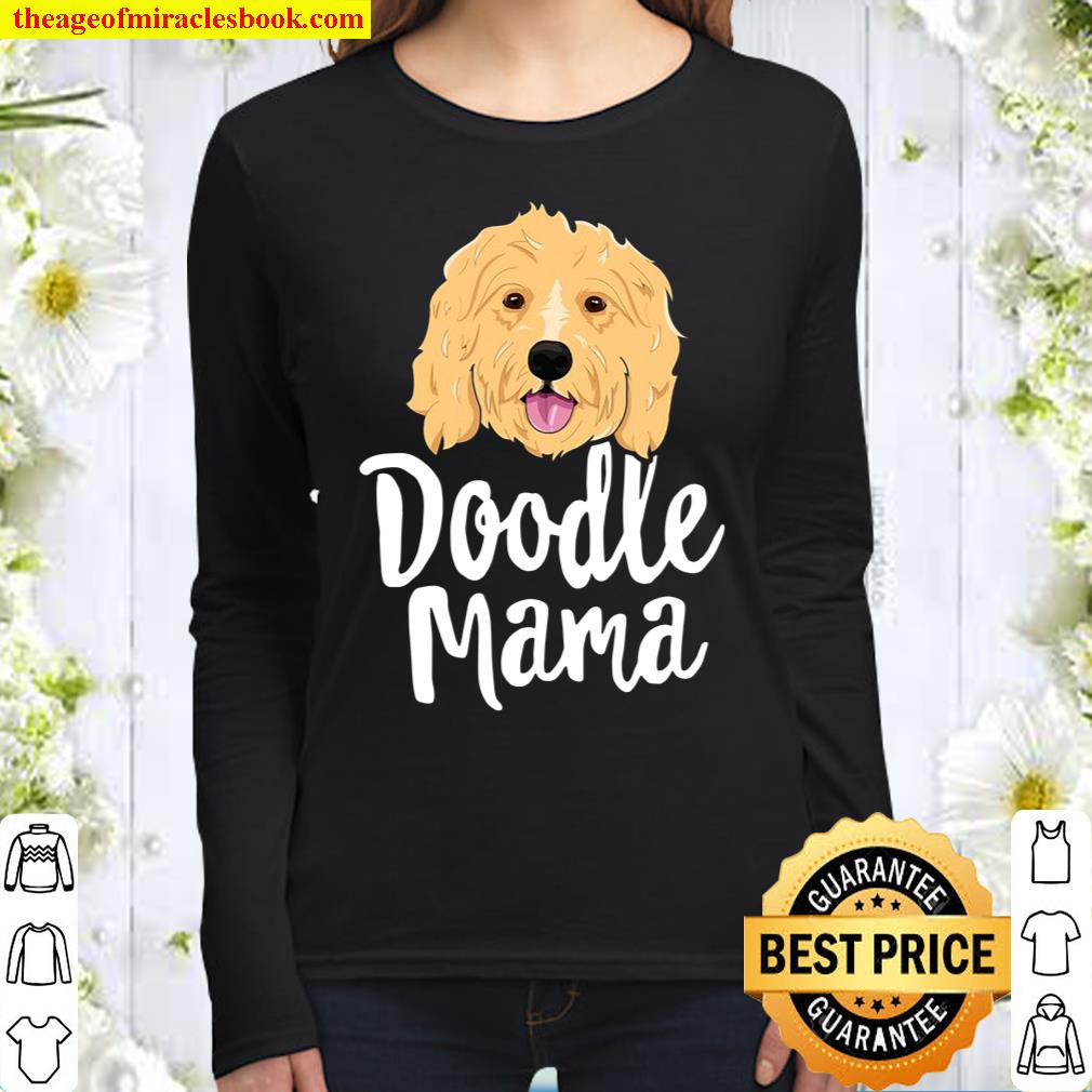 Doodle Mama Women Goldendoodle Dog Puppy Mother Women Long Sleeved