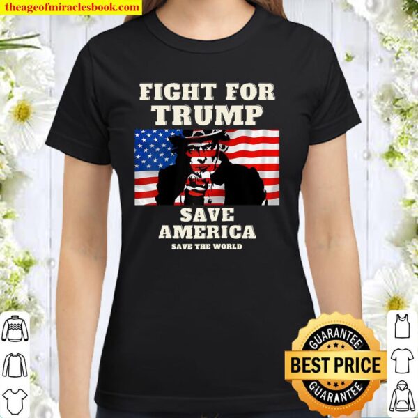 Fight For Trump For Patriots Raglan Baseball Tee Classic Women T-Shirt