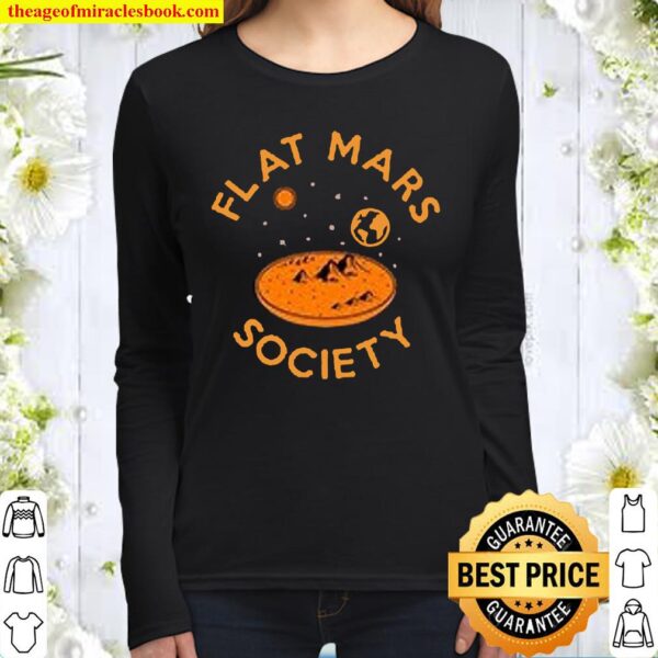 Flat Mars Society High Quality DTF Print Women Long Sleeved