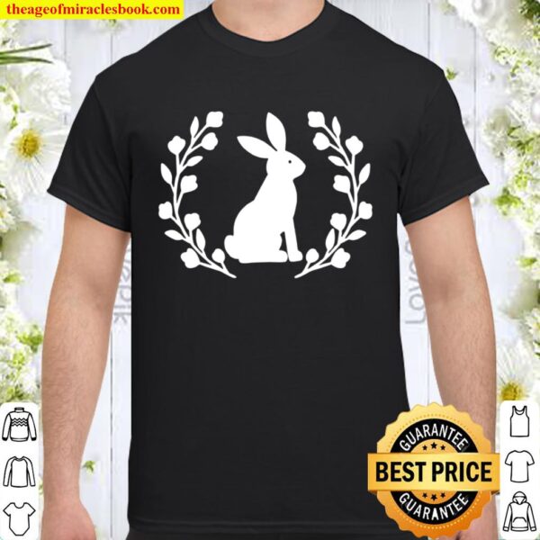 Floral Rabbit Shirt, Bunny Shirt, Easter Shirt, Nature Lover, Rabbit S Shirt