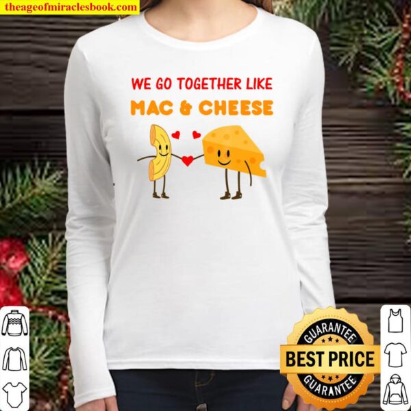 Funny Mac And Cheese Valentine’s Day Food Lover Women Long Sleeved