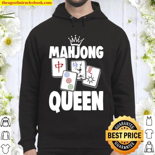 Funny Mahjong Queen Tee Shirts Women Game Lovers Gifts Hoodie