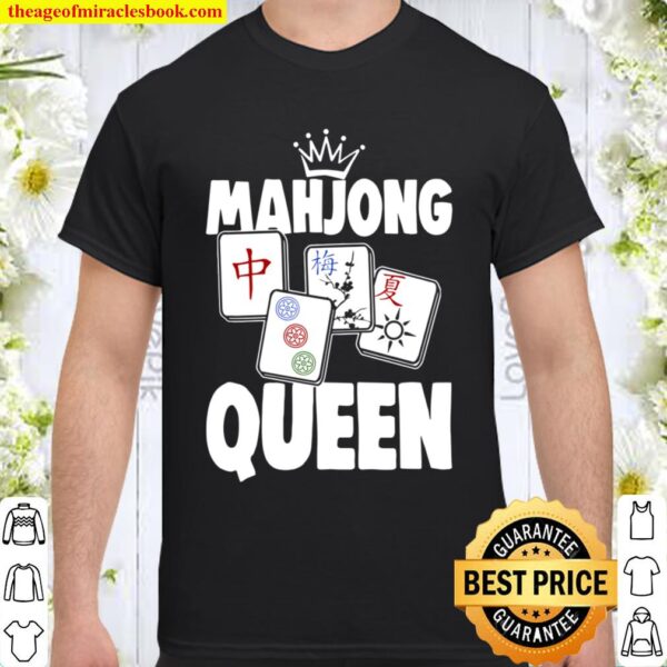 Funny Mahjong Queen Tee Shirts Women Game Lovers Gifts Shirt