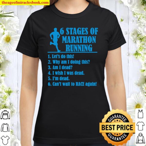 Funny Marathon Running Runner Marathoner Classic Women T-Shirt