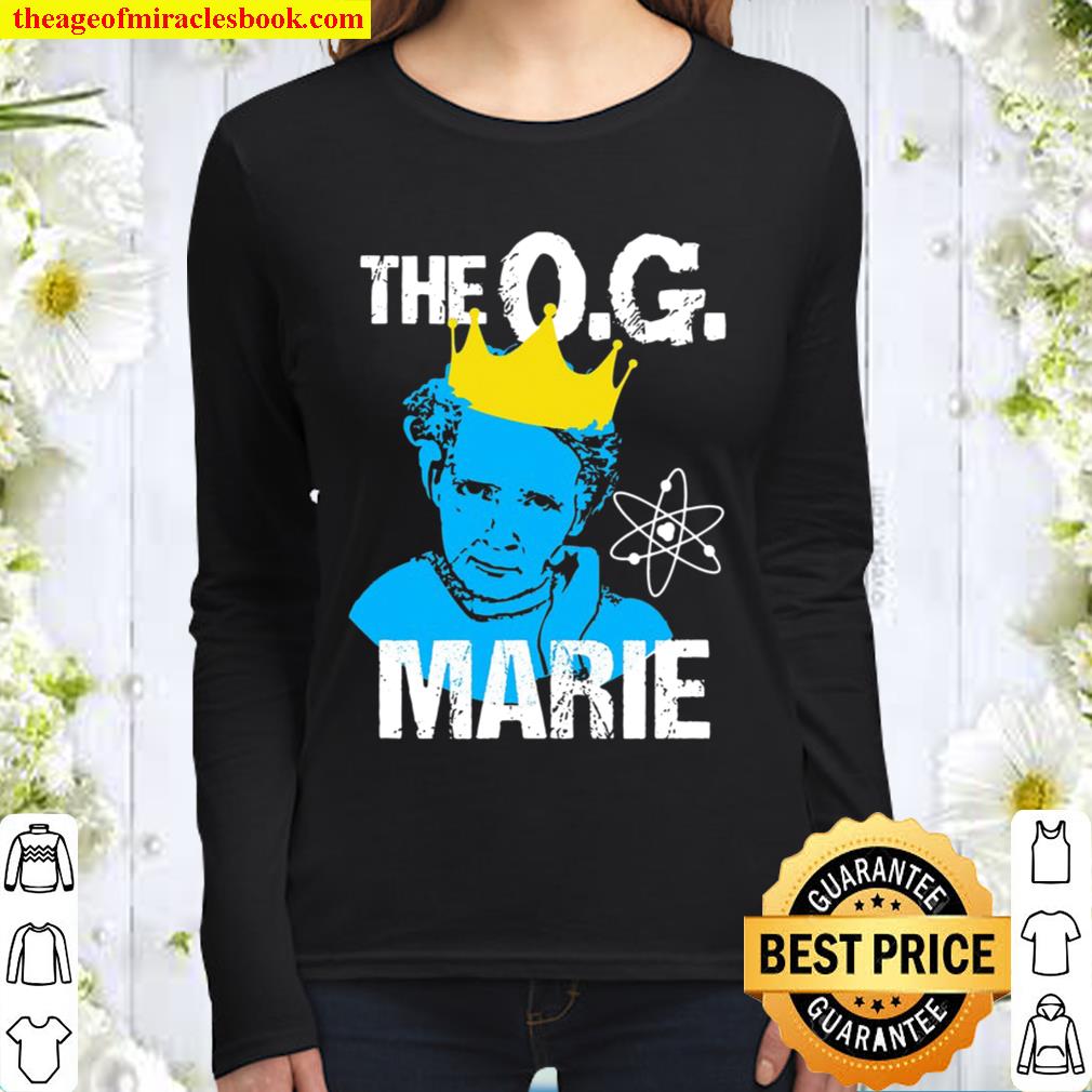 Funny Marie Curie Tshirt Women In Science Stem Gift Women Long Sleeved
