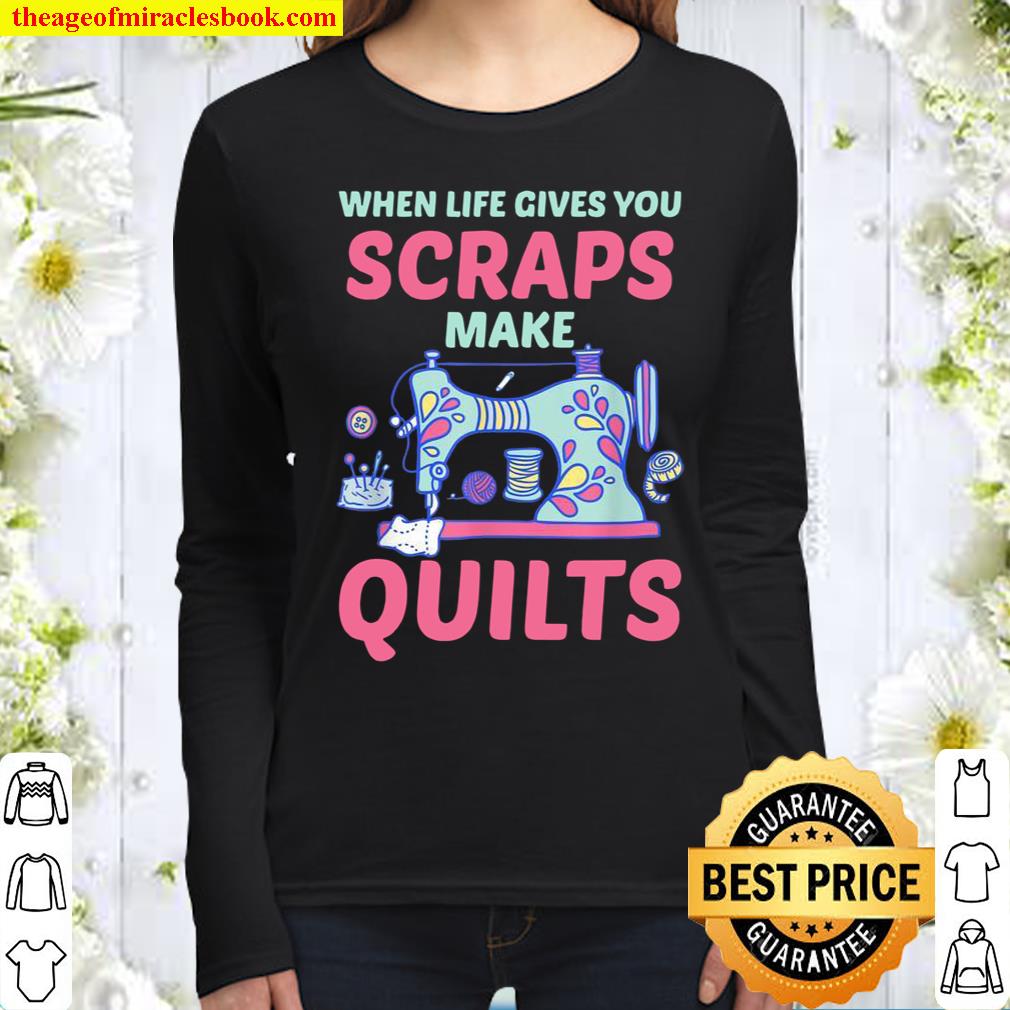 Funny Quilting Sewing Quilt Design Women Long Sleeved