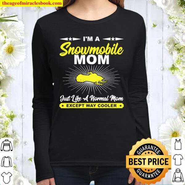 Funny Snowmobile Mom Snowmobile Rider Women Long Sleeved