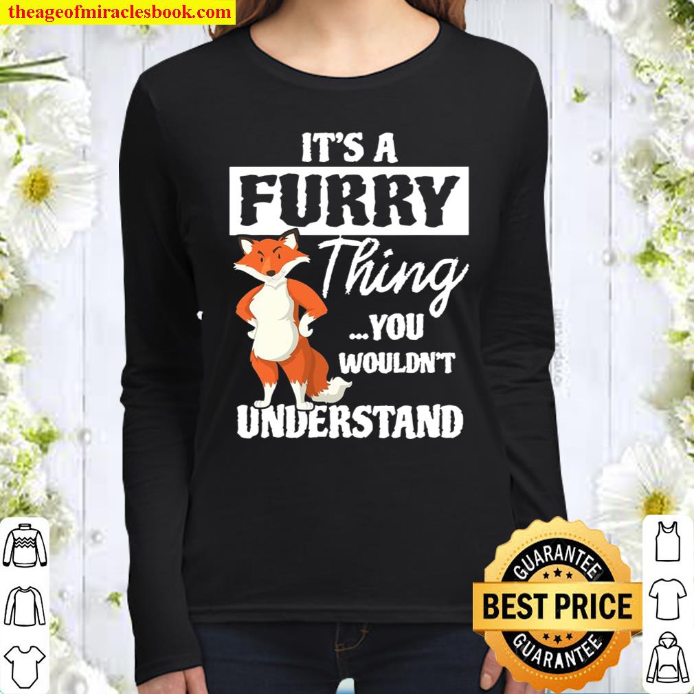 Furry Fandom Furries Shirt Cute Animal Cosplay Costume Gift Women Long Sleeved