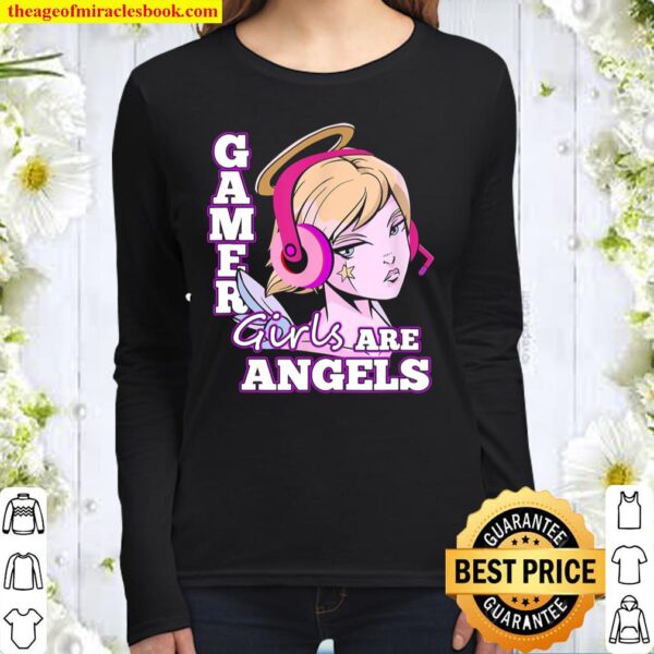 Gamer Girls Are Angels Women Long Sleeved