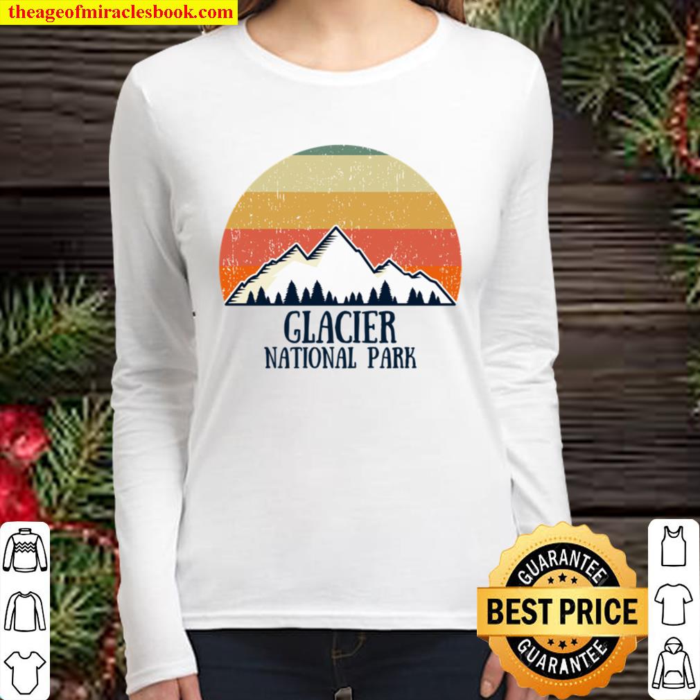 Glacier National Park Shirt Glacier Montana Glacier Tshirt Hiking Shir Women Long Sleeved