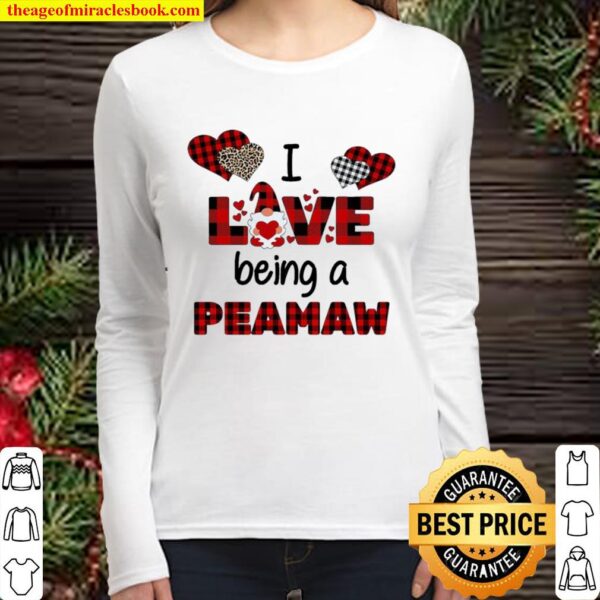 Gnome I love being a peamaw Women Long Sleeved