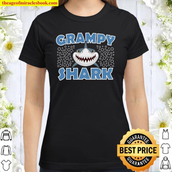 Grampy Shark Birthday from Grandchildren Grampy Classic Women T-Shirt