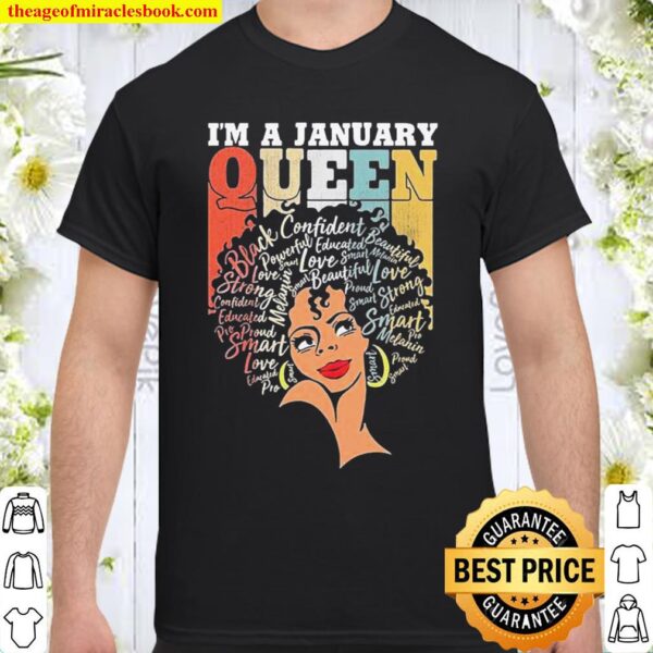 I’m a january Queen Black Women vintage Shirt