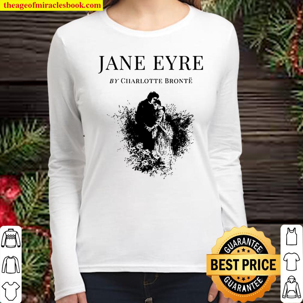 Jane Eyre Charlotte Bronte Cover Title Page Women Long Sleeved