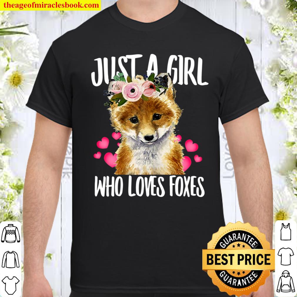 Just A Girl Who Loves Foxes, Love-r Dad Mom, Boy Girl Funny T-Shirt