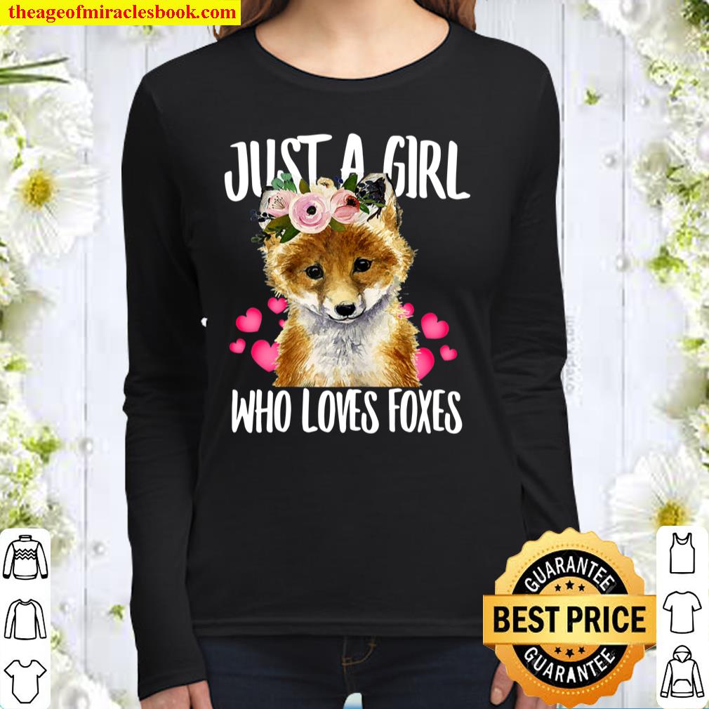 Just A Girl Who Loves Foxes, Love-r Dad Mom, Boy Girl Funny Women Long Sleeved