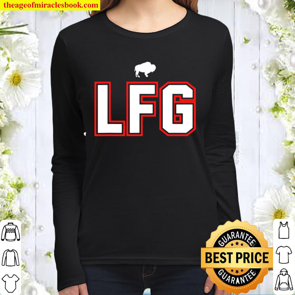 LFG - Lets F-ing Go! Buffalo NY football fan team colors wny Women Long Sleeved