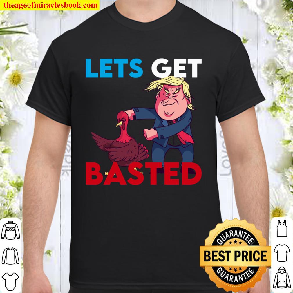 Let’s Get Basted Flossing Trump Turkey Flossing Turkey new Shirt, Hoodie, Long Sleeved, SweatShirt