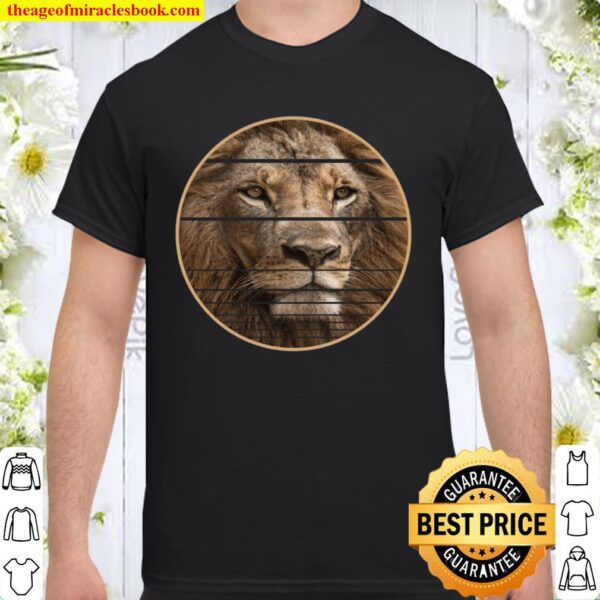 Lion Closeup Safari Large Cat Wild Animals Nature Shirt