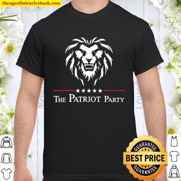 Lion the patriot party tee Shirt