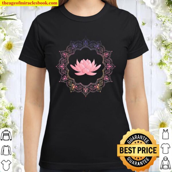 Lotus Mandala Circle Spiritual Yoga Classic Women T-Shirt