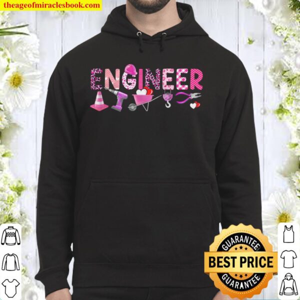 Love Pink Engineer Happy Valentine Day Awesome Funny Gift Shirt Ideas Hoodie