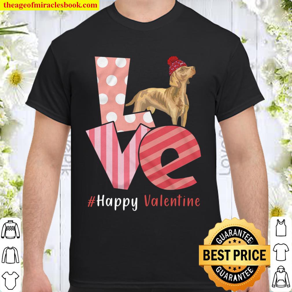 Love Weimaraner Happy Valentine Day Awesome Funny Gift Shirt Ideas For Man Woman Kids 2021 Shirt, Hoodie, Long Sleeved, SweatShirt