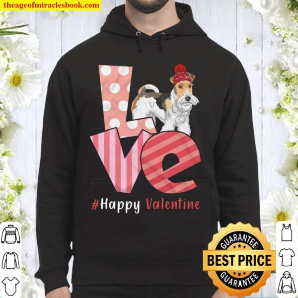 Love Wire Fox Terrier Happy Valentine Day Awesome Funny Gift Shirt Ide Hoodie