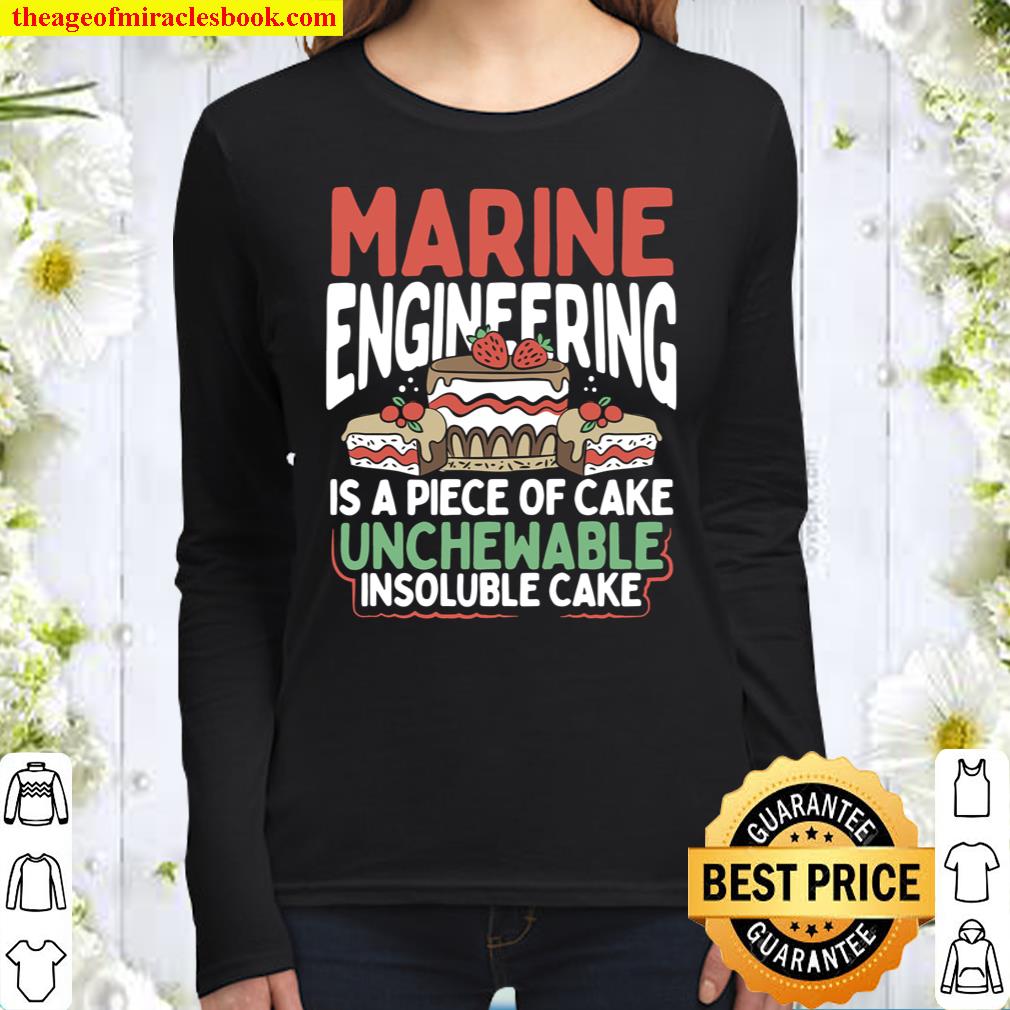Marine Engineering Gift Funny Sarcastic Engineering Facts Women Long Sleeved