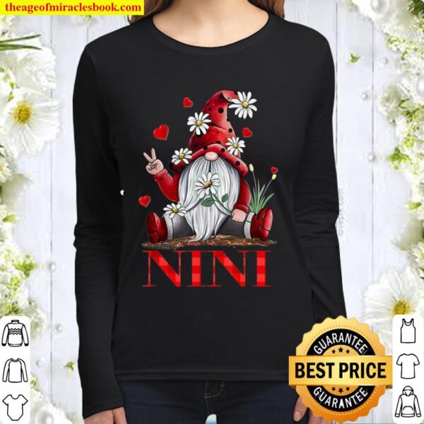 Nini Gnome Valentine Women Long Sleeved