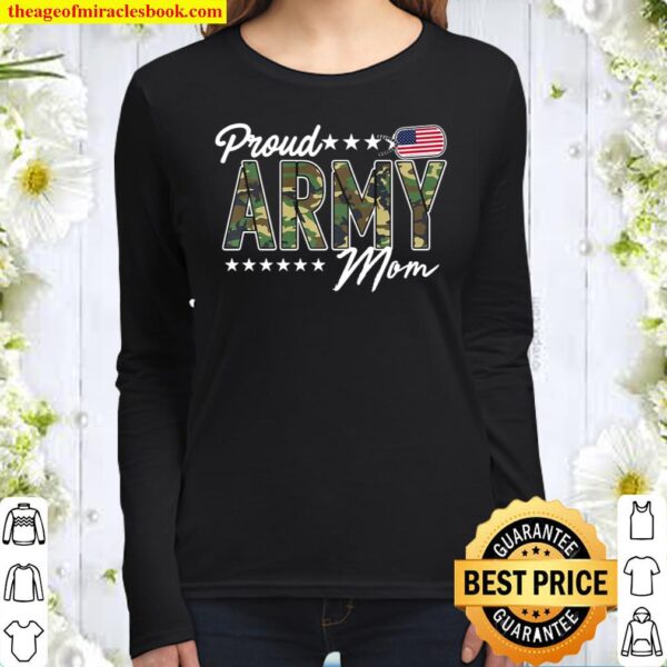 Ocp Proud Army Mom For Mothers Of Soldiers And Veterans Premium Women Long Sleeved