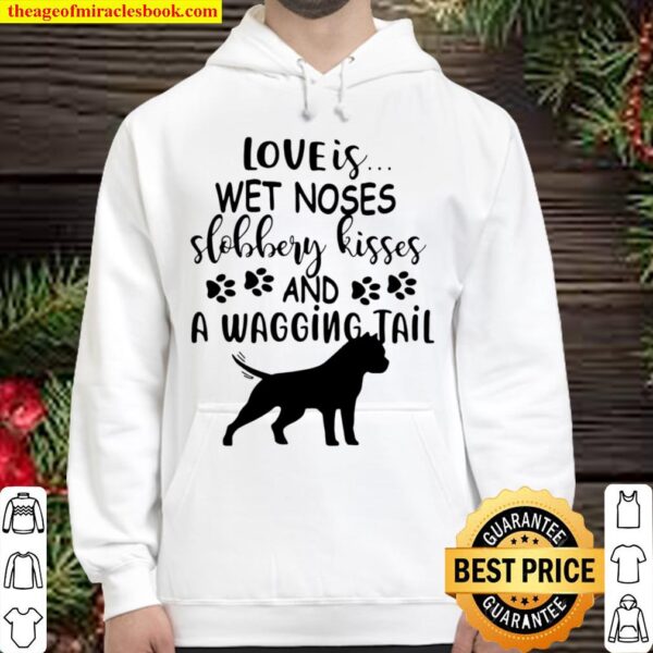 Official Doberman Dog Loves Wet Noses Slobbery Kisses And Wagging Tail Hoodie