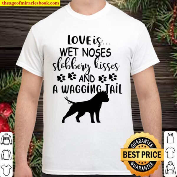 Official Doberman Dog Loves Wet Noses Slobbery Kisses And Wagging Tail Shirt