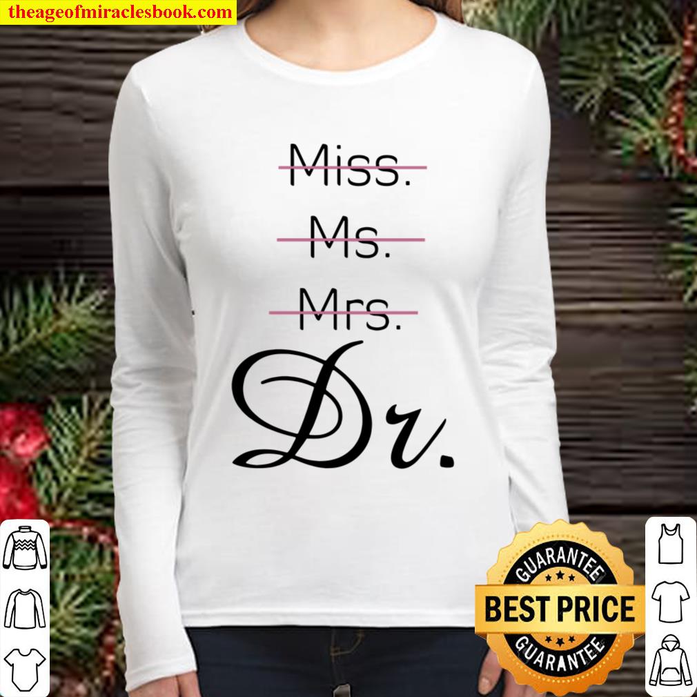 Official Miss Ms Mrs Dr Pink And Green Women Long Sleeved