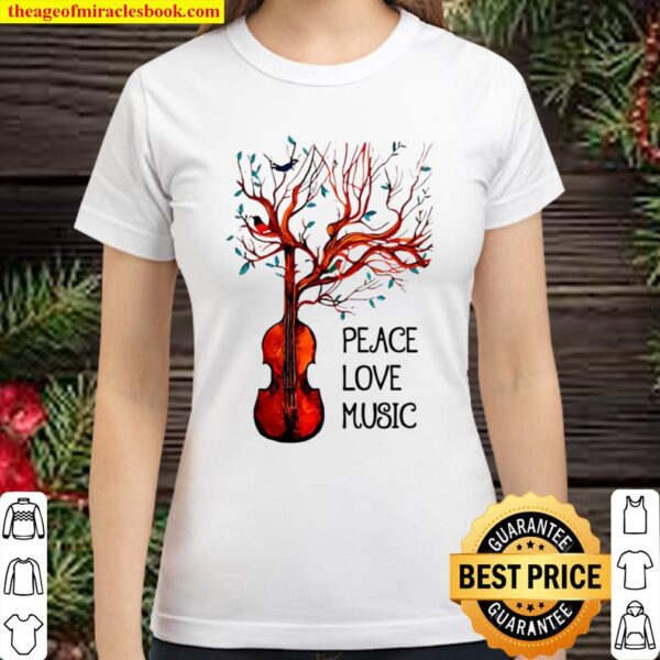Official Viola – Peace And Love Music Classic Women T-Shirt
